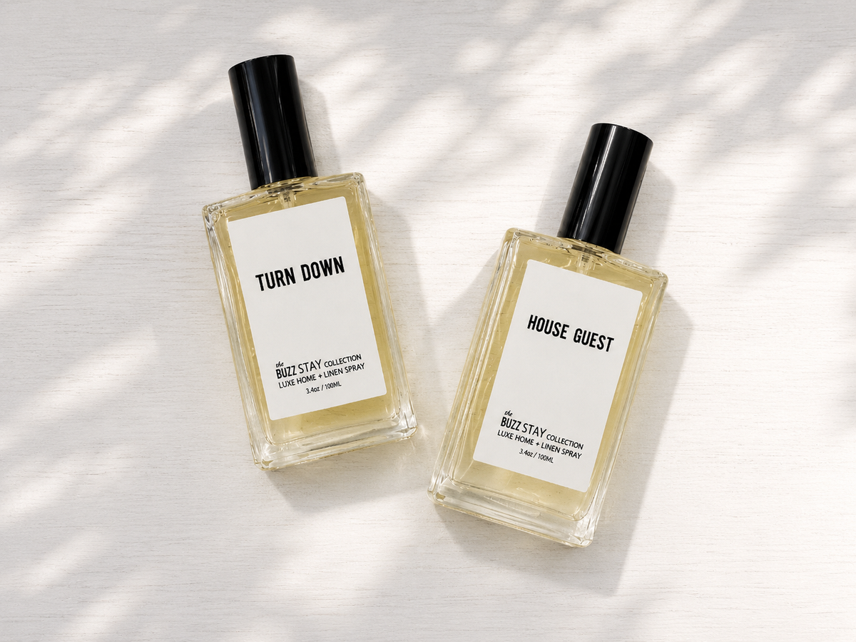 TURN DOWN- The BUZZ STAY // HOME + LINEN + BODY SPRAY