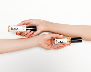 the BUZZ body oil and insect repellent